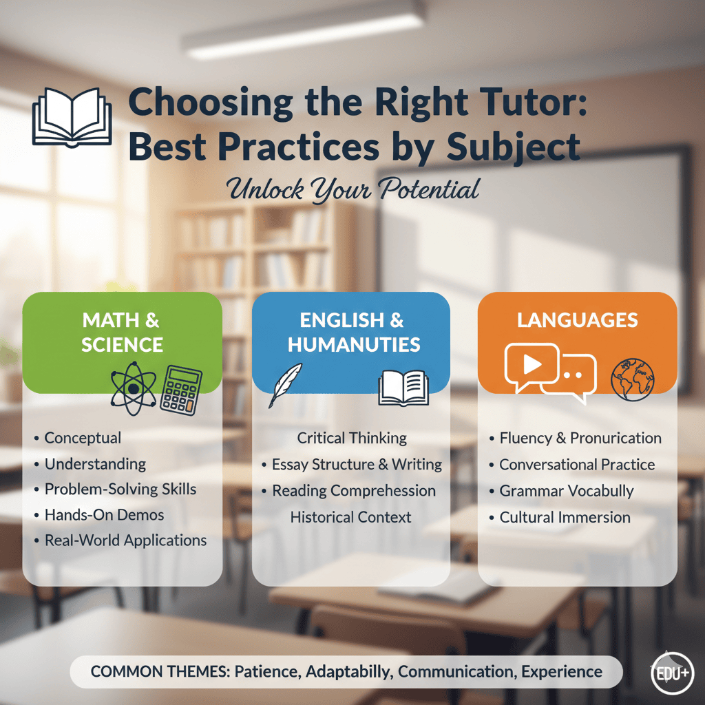 Choosing the Right Tutor: Best Practices by Subject