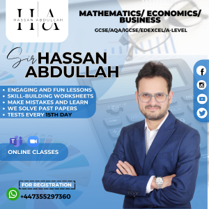 Hasan Abdullah Mathematics, Economics, Business Studies